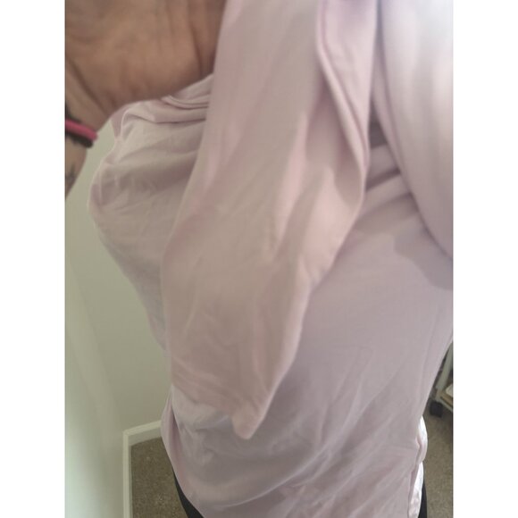 Light Pink Off-Shoulder Long Sleeve Top By Halara XS - Picture 11 of 12